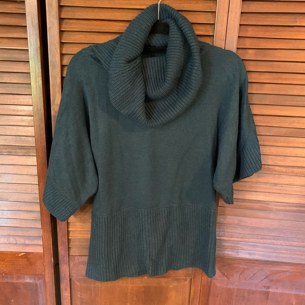 LOFT Emerald Green Cowl Neck Dolman Sweater